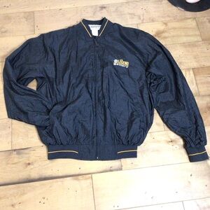 Vintage NAPA Legend Battery Windbreaker Jacket Black XL Racing Workwear